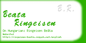 beata ringeisen business card